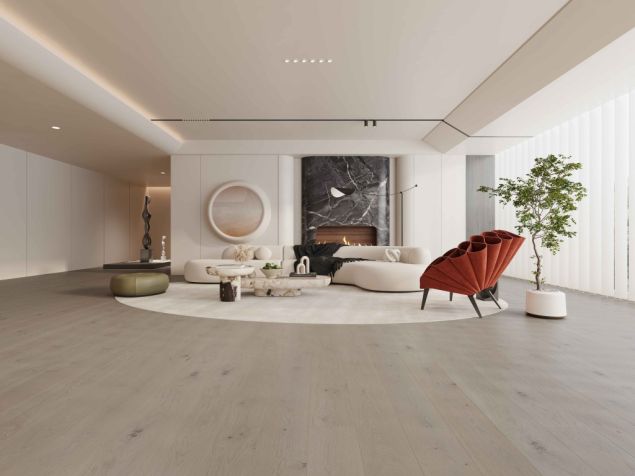 Heartwood Oak Whisp Brushed & Matt Lacquered